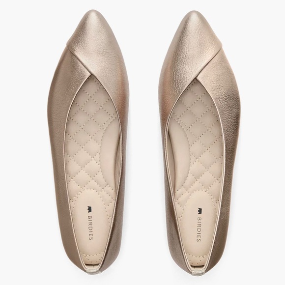 Birdies Shoes - Birdies the goldfinch gold flat